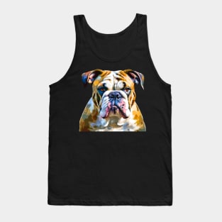 English Bulldog Impressionism Tank Top